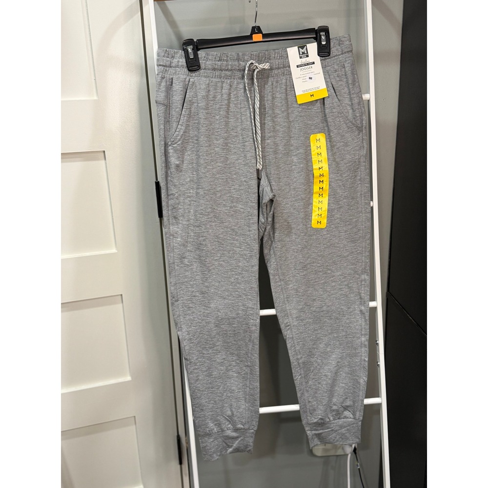 Members Mark Favorite Soft Jogger Grey Heather 4-Way Stretch Pants MM24259 M